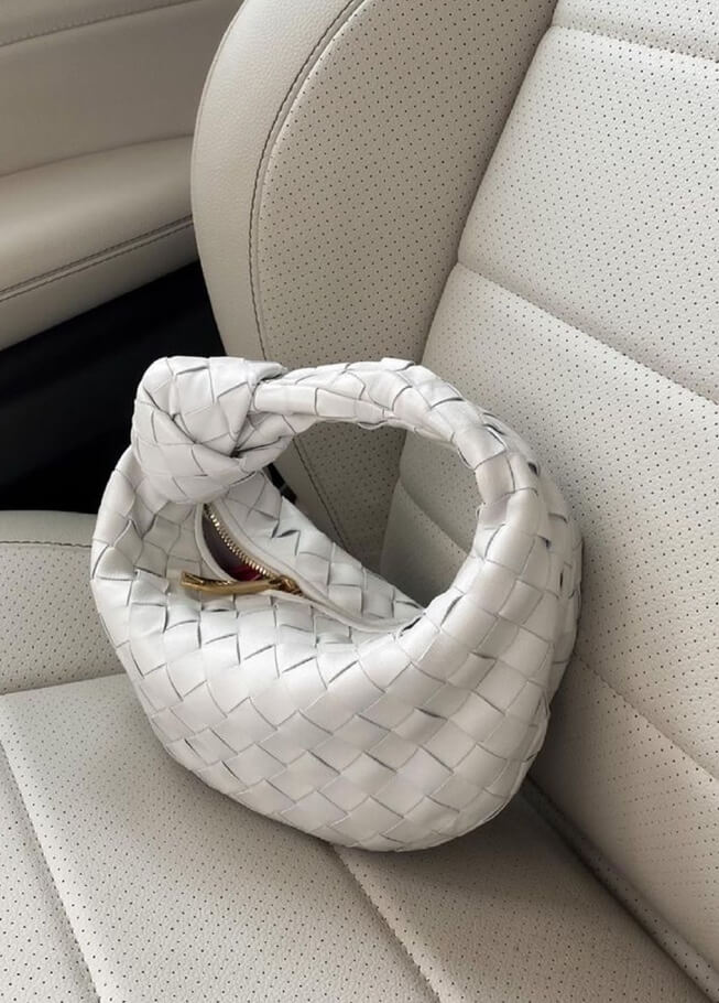 Mini sac à main tissé femme, dix coloris