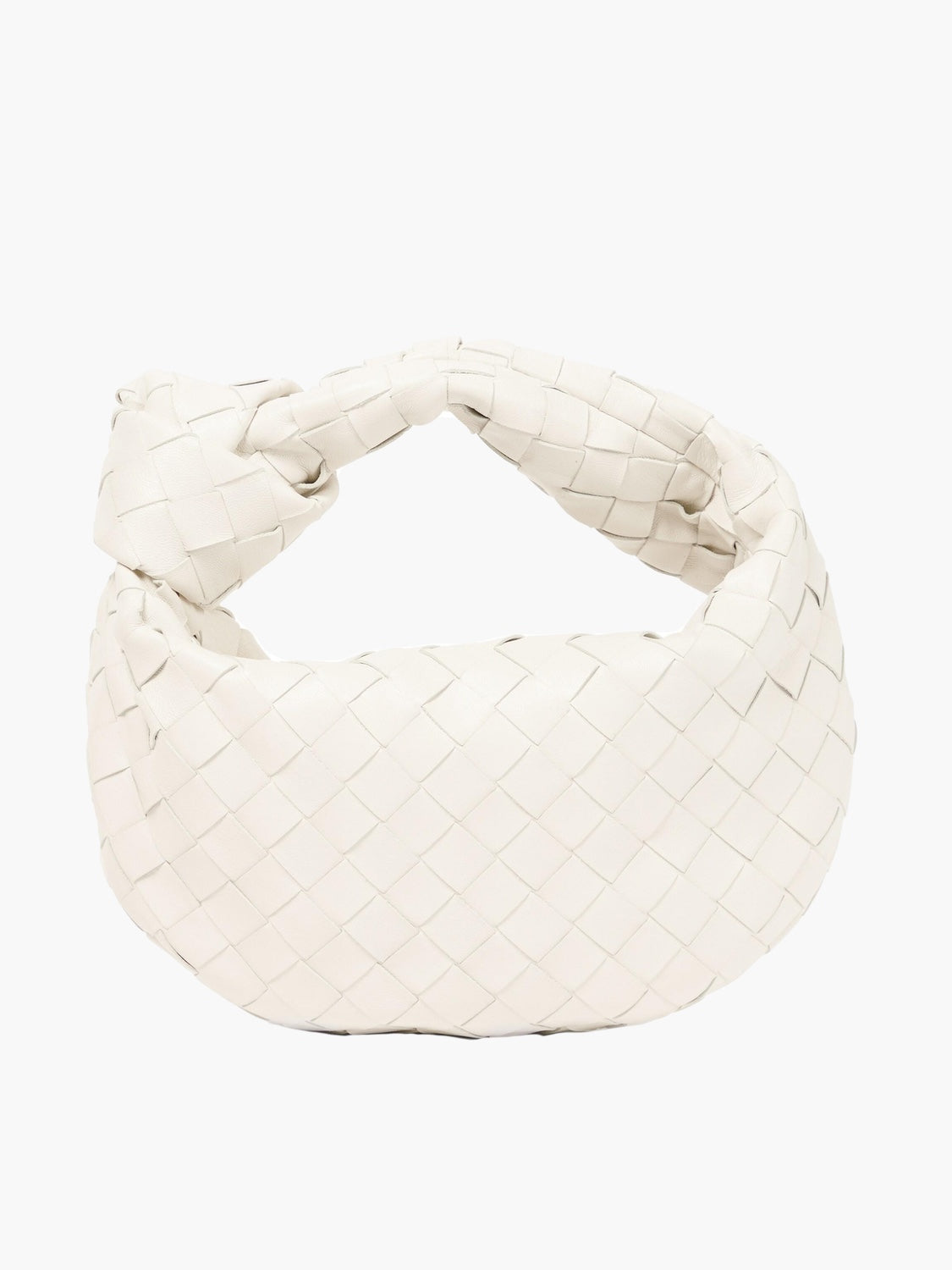 Mini sac à main tissé femme, dix coloris, crème