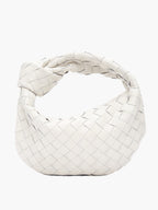 Mini sac à main tissé femme, dix coloris, blanc