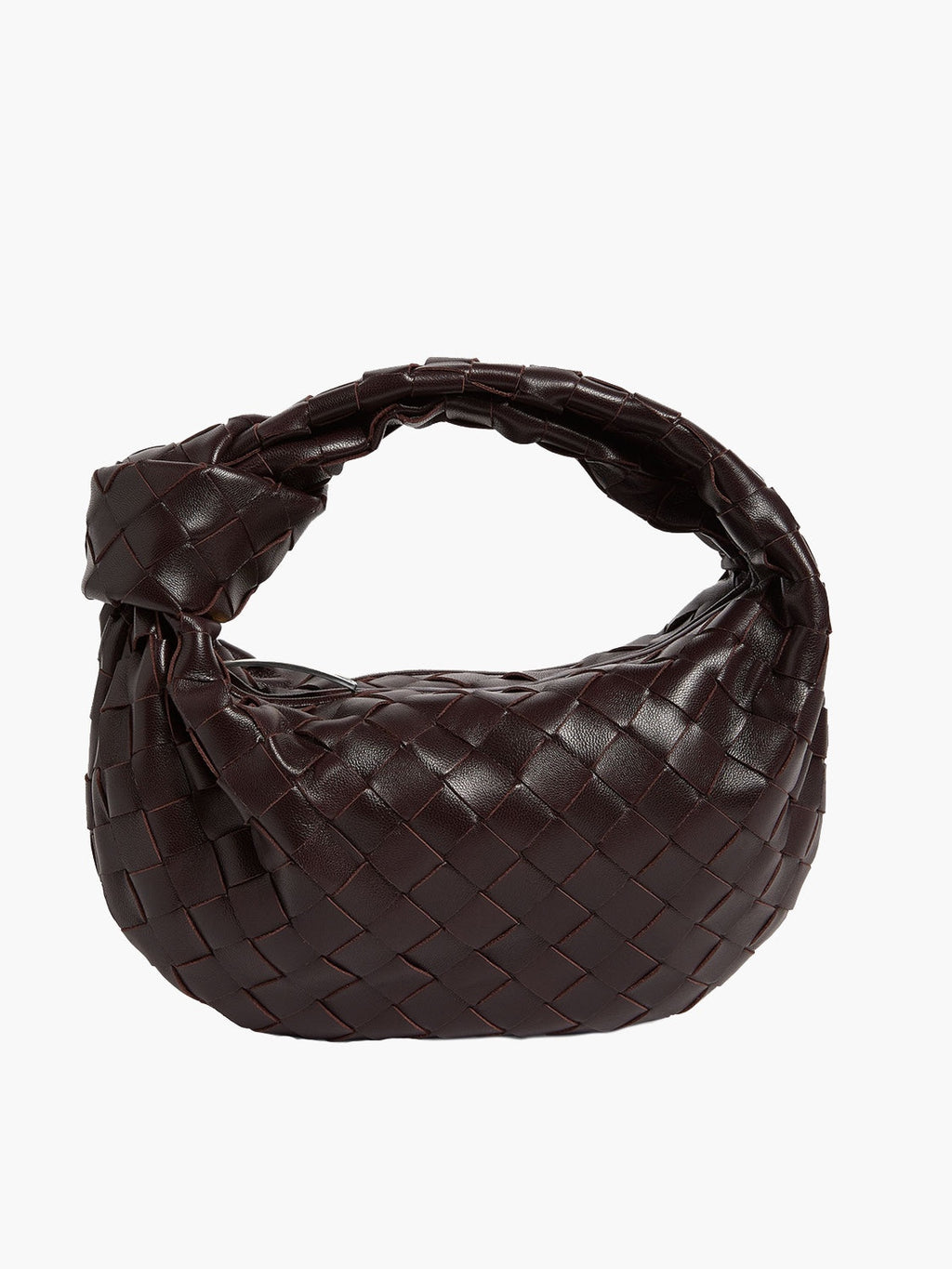 Mini sac à main tissé femme, dix coloris, café