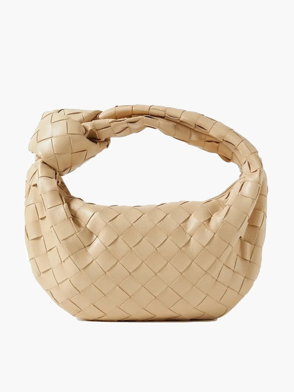 Mini sac à main tissé femme, dix coloris, beige