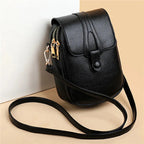 Pochette téléphone bandoulière femme en similicuir, six coloris