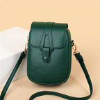 Pochette téléphone bandoulière femme en similicuir, six coloris
