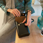 Pochette téléphone bandoulière femme en similicuir, six coloris