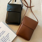 Pochette téléphone bandoulière femme en similicuir, six coloris