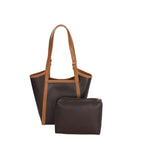 Mini sac cabas femme avec porte-monnaie assorti, 18 x 25 cm