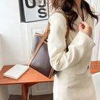 Mini sac cabas femme avec porte-monnaie assorti, 18 x 25 cm