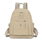 Petit sac à dos femme en nylon souple, 23 x 30 cm, sept coloris, beige