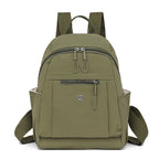Petit sac à dos femme en nylon souple, 23 x 30 cm, sept coloris, vert