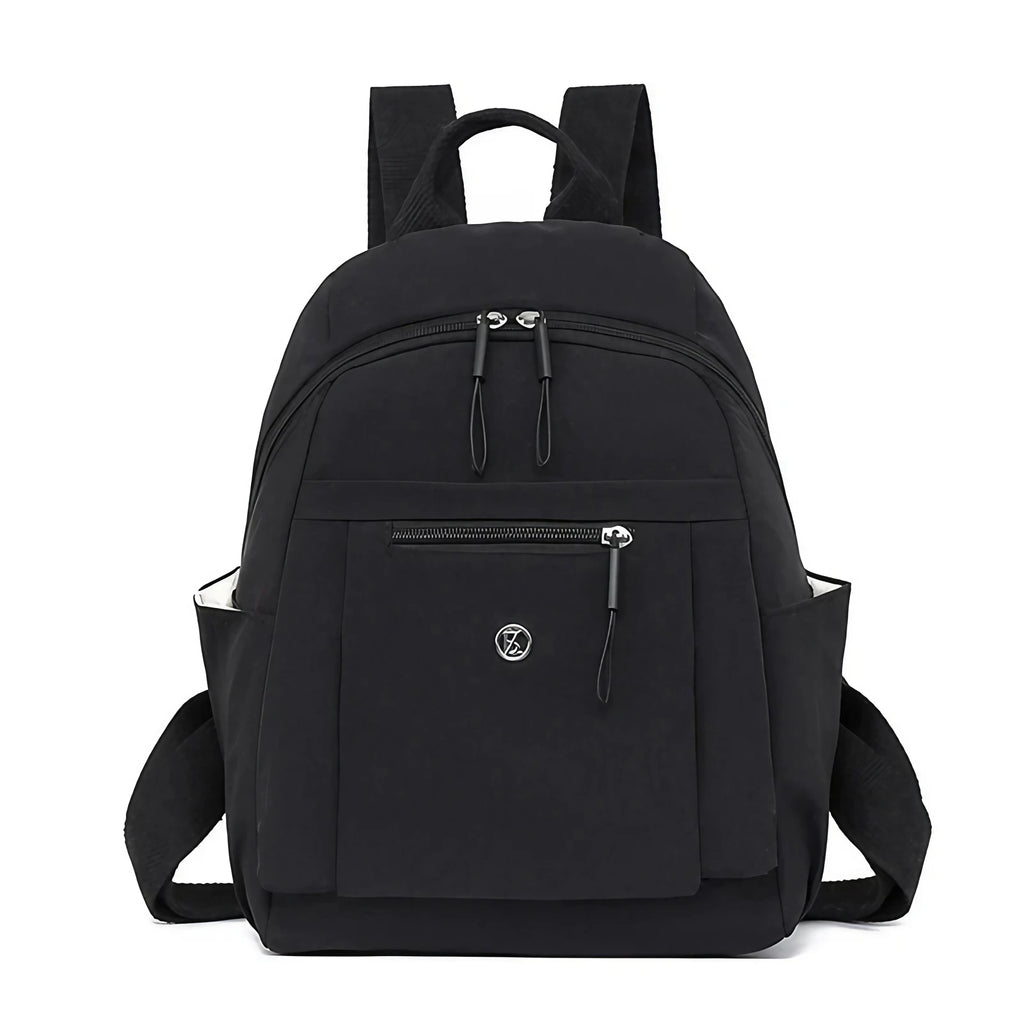 Petit sac à dos femme en nylon souple, 23 x 30 cm, sept coloris, noir