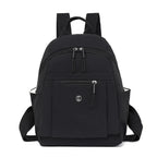 Petit sac à dos femme en nylon souple, 23 x 30 cm, sept coloris, noir