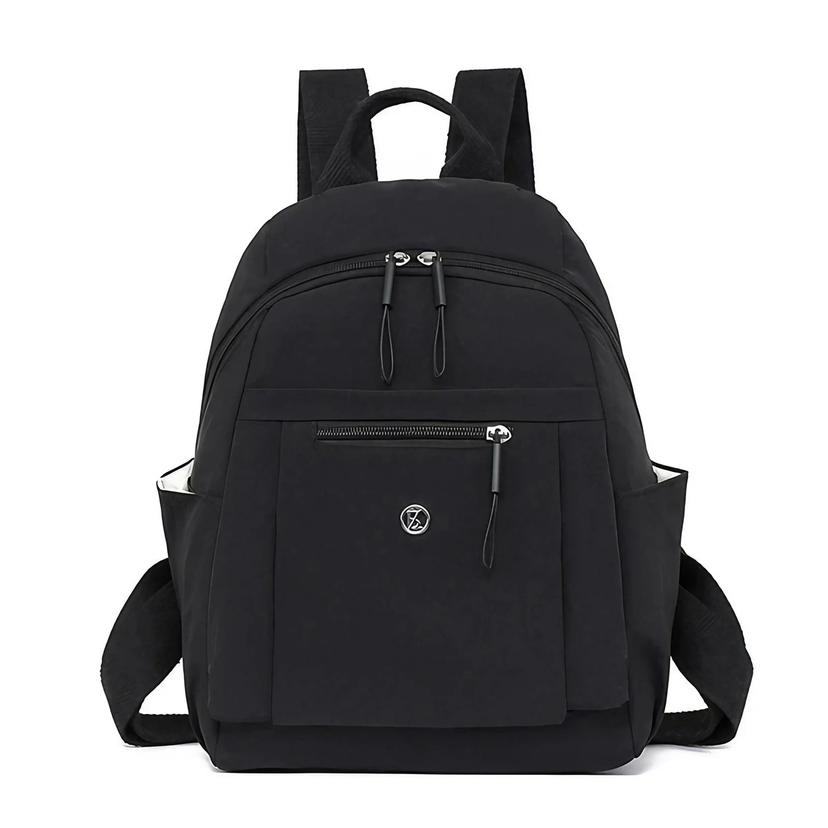 Petit sac à dos femme en nylon souple, 23 x 30 cm, sept coloris, noir