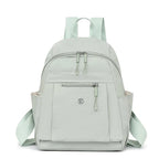 Petit sac à dos femme en nylon souple, 23 x 30 cm, sept coloris, vert pastel