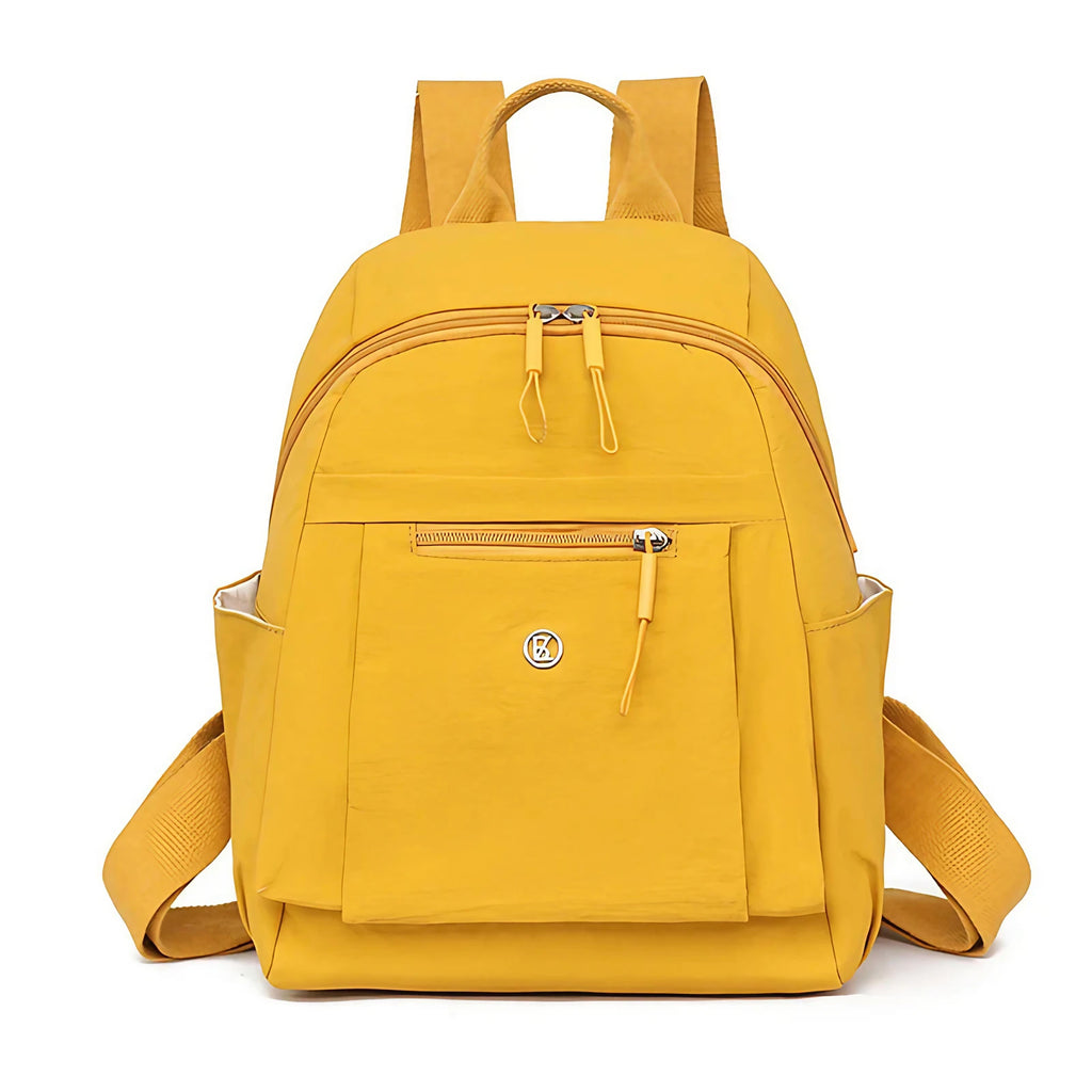 Petit sac à dos femme en nylon souple, 23 x 30 cm, sept coloris, jaune