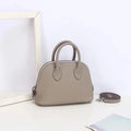 Mini sac à main femme en similicuir grainé, dix coloris, gris