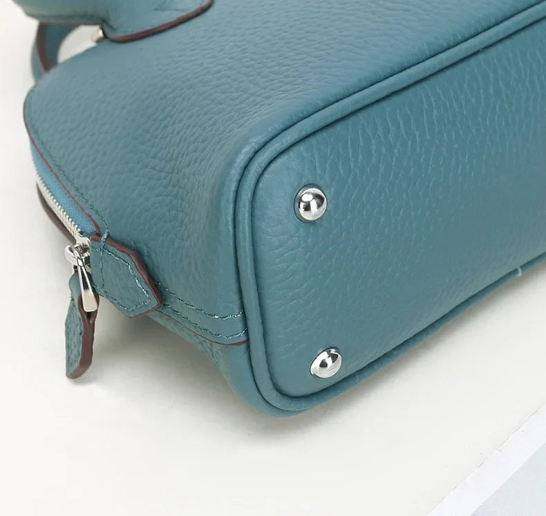 Mini sac à main femme en similicuir grainé, dix coloris