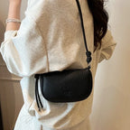 Mini sac à main femme en similicuir grainé, anse à nœud
