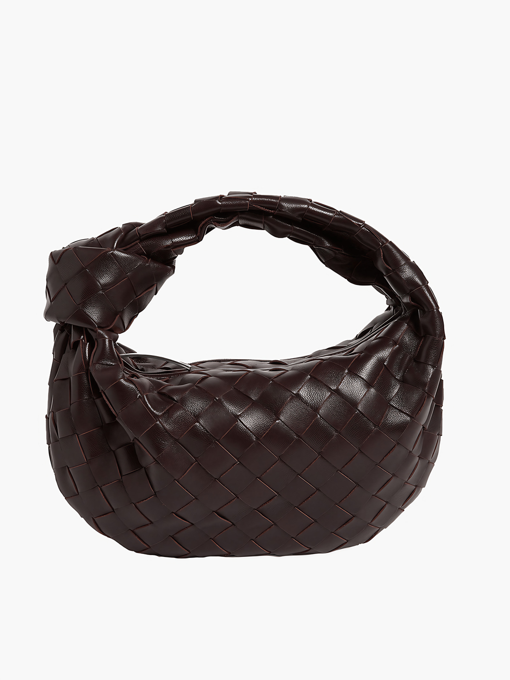 Petit sac à main femme effet tissé, dix coloris, café