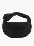 Petit sac à main femme effet tissé, dix coloris, noir