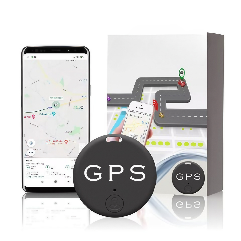 Mini traceur GPS aimanté, suivi en temps réel sur smartphone, noir