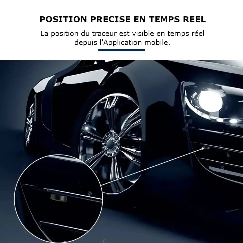 Mini traceur GPS aimanté avec micro intégré, suivi en temps réel
