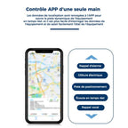 Mini traceur GPS aimanté avec micro intégré, suivi en temps réel