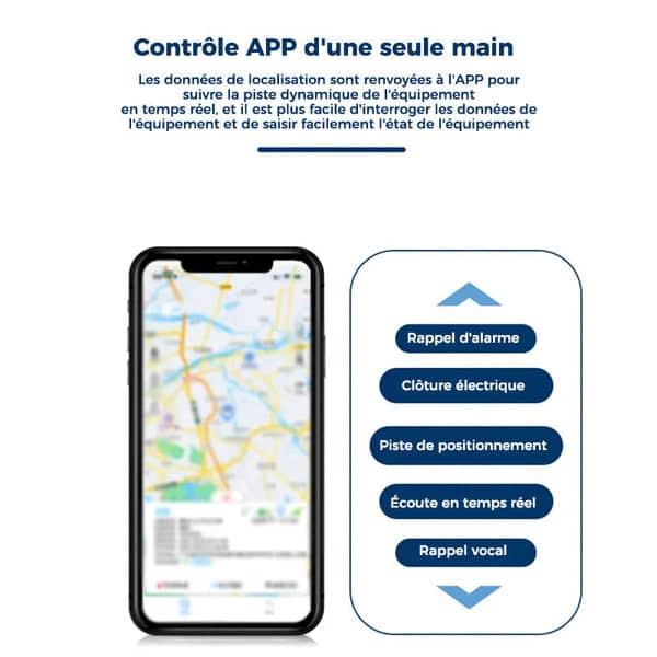 Mini traceur GPS aimanté avec micro intégré, suivi en temps réel