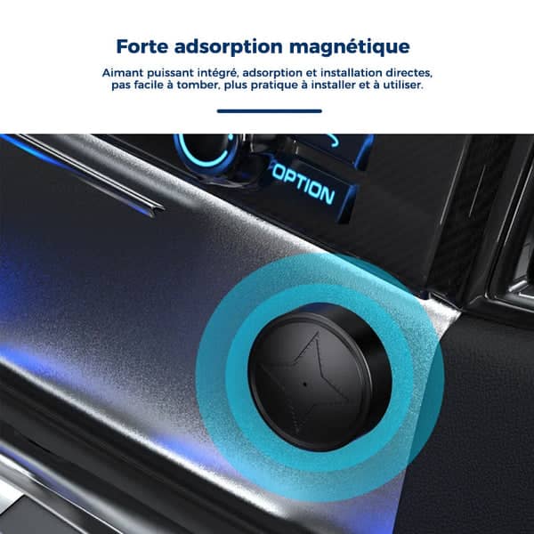 Mini traceur GPS aimanté avec micro intégré, suivi en temps réel