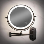 Miroir de maquillage grossissant à LED, rechargeable, x3 à x10