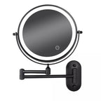 Miroir de maquillage grossissant à LED, rechargeable, x3 à x10