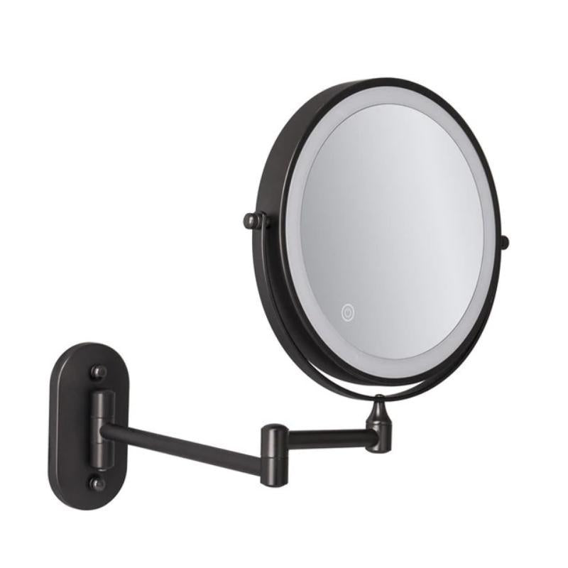 Miroir de maquillage grossissant à LED, rechargeable, x3 à x10