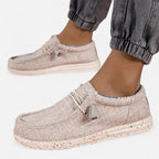 Mocassins homme à enfiler, motif drapeau, quatre coloris