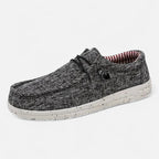 Mocassins homme à enfiler, motif drapeau, quatre coloris, noir