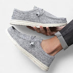 Mocassins homme à enfiler, motif drapeau, quatre coloris