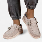 Mocassins homme à enfiler, motif drapeau, quatre coloris, kaki