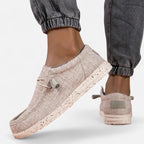 Mocassins homme à enfiler, motif drapeau, quatre coloris