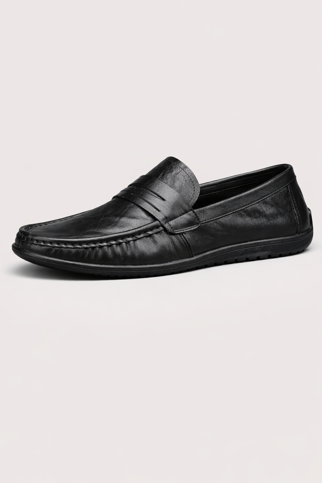 Mocassins homme classiques, semelle antidérapante, du 39 au 44, noir