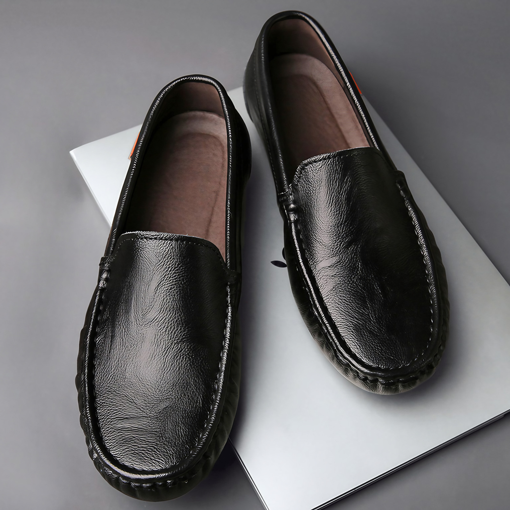 Mocassins homme à enfiler, noir ou brun, du 39 au 47