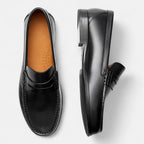 Mocassins homme à coutures apparentes, noir ou marron