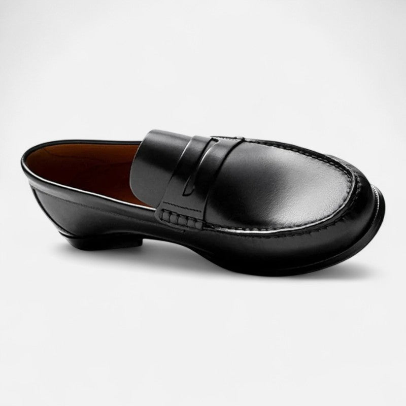 Mocassins homme à coutures apparentes, noir ou marron