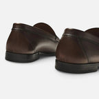 Mocassins homme à coutures apparentes, noir ou marron