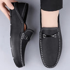 Mocassins homme à talon rabattable, semelle rembourrée