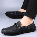Mocassins homme à talon rabattable, semelle rembourrée