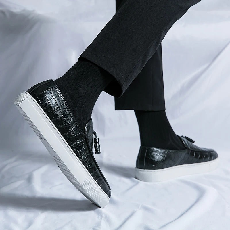 Mocassins homme de ville, marron, noir ou blanc, du 36 au 45
