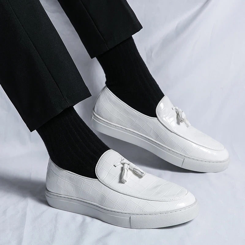 Mocassins homme de ville, marron, noir ou blanc, du 36 au 45