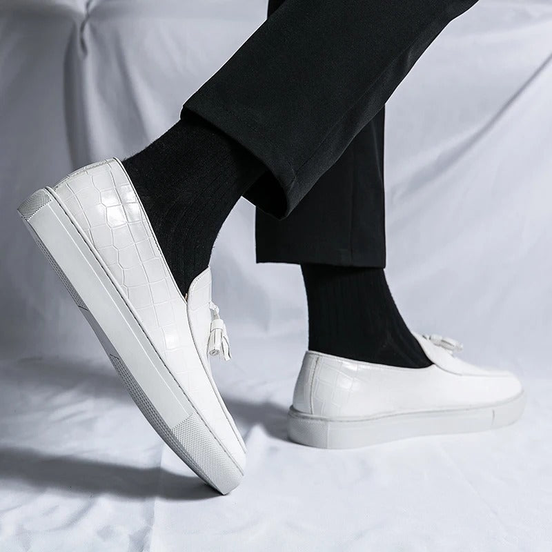 Mocassins homme de ville, marron, noir ou blanc, du 36 au 45