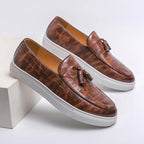 Mocassins homme de ville, marron, noir ou blanc, du 36 au 45, marron
