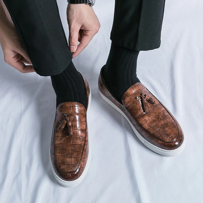 Mocassins homme de ville, marron, noir ou blanc, du 36 au 45