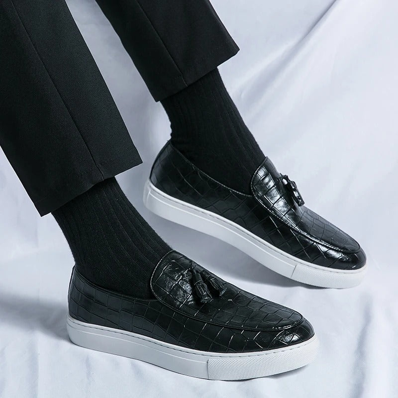 Mocassins homme de ville, marron, noir ou blanc, du 36 au 45