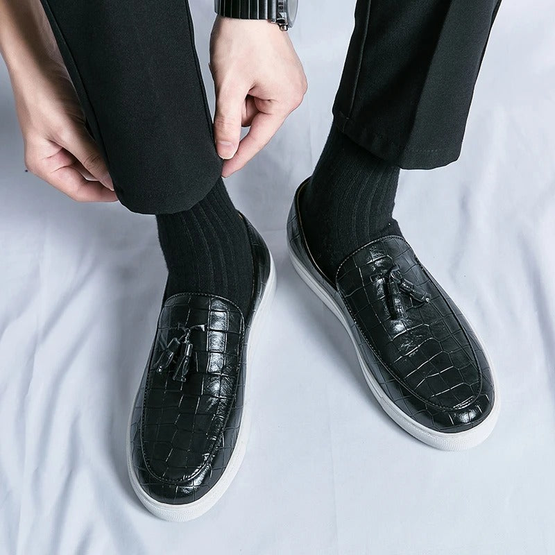 Mocassins homme de ville, marron, noir ou blanc, du 36 au 45